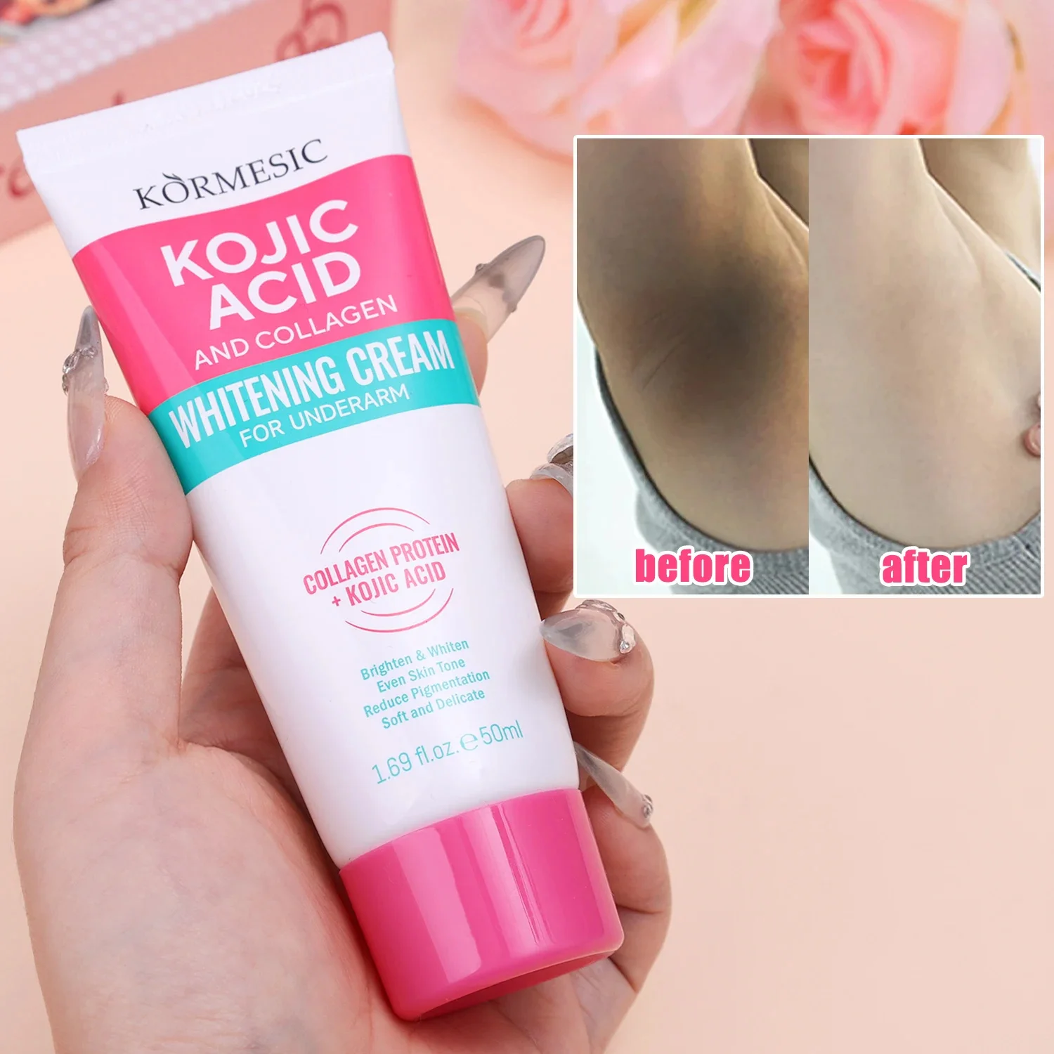 Skincare Whitening - Crema Sbiancante al Collagene per Ascelle