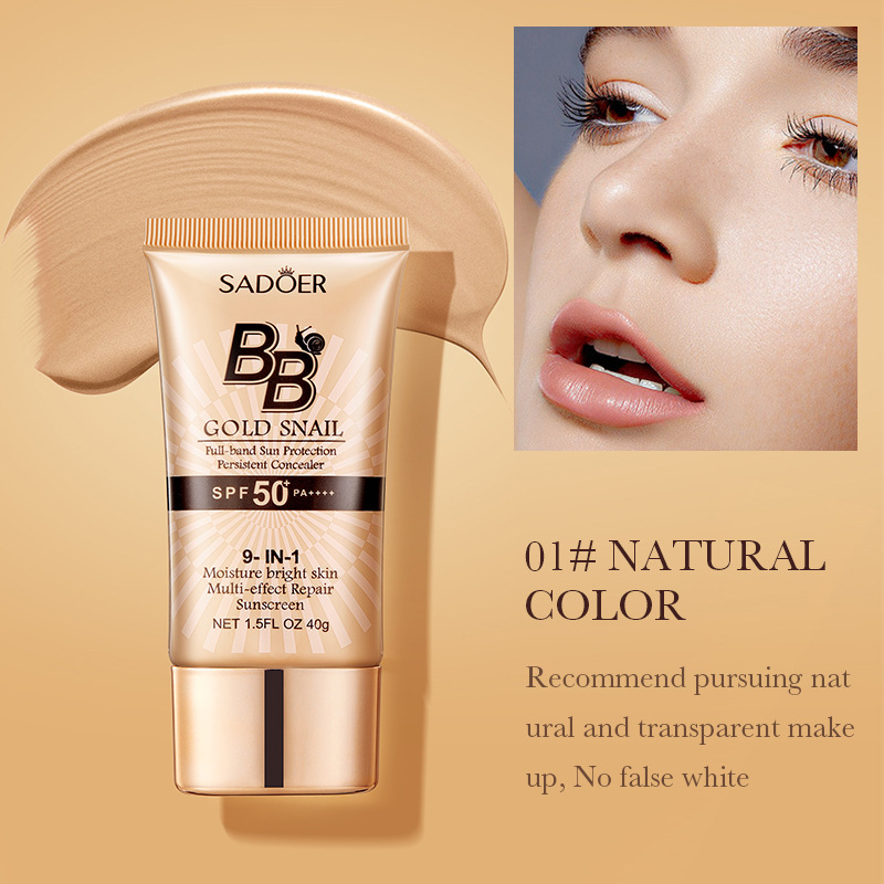 Spf 50 Sunscreen - SADOER Crema Solare BB con Estratto