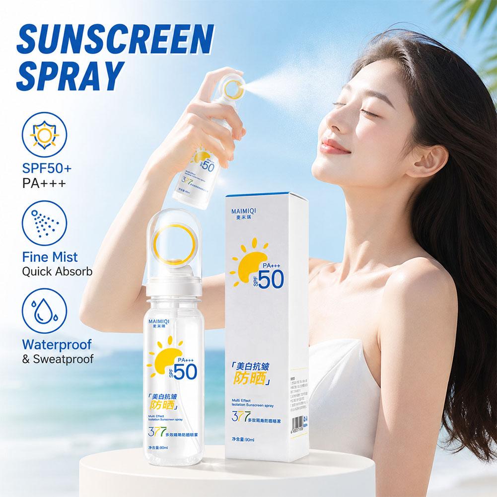 Spf 50 Sunscreen - Spray Solare SPF50+ Rinfrescante, Idratante e