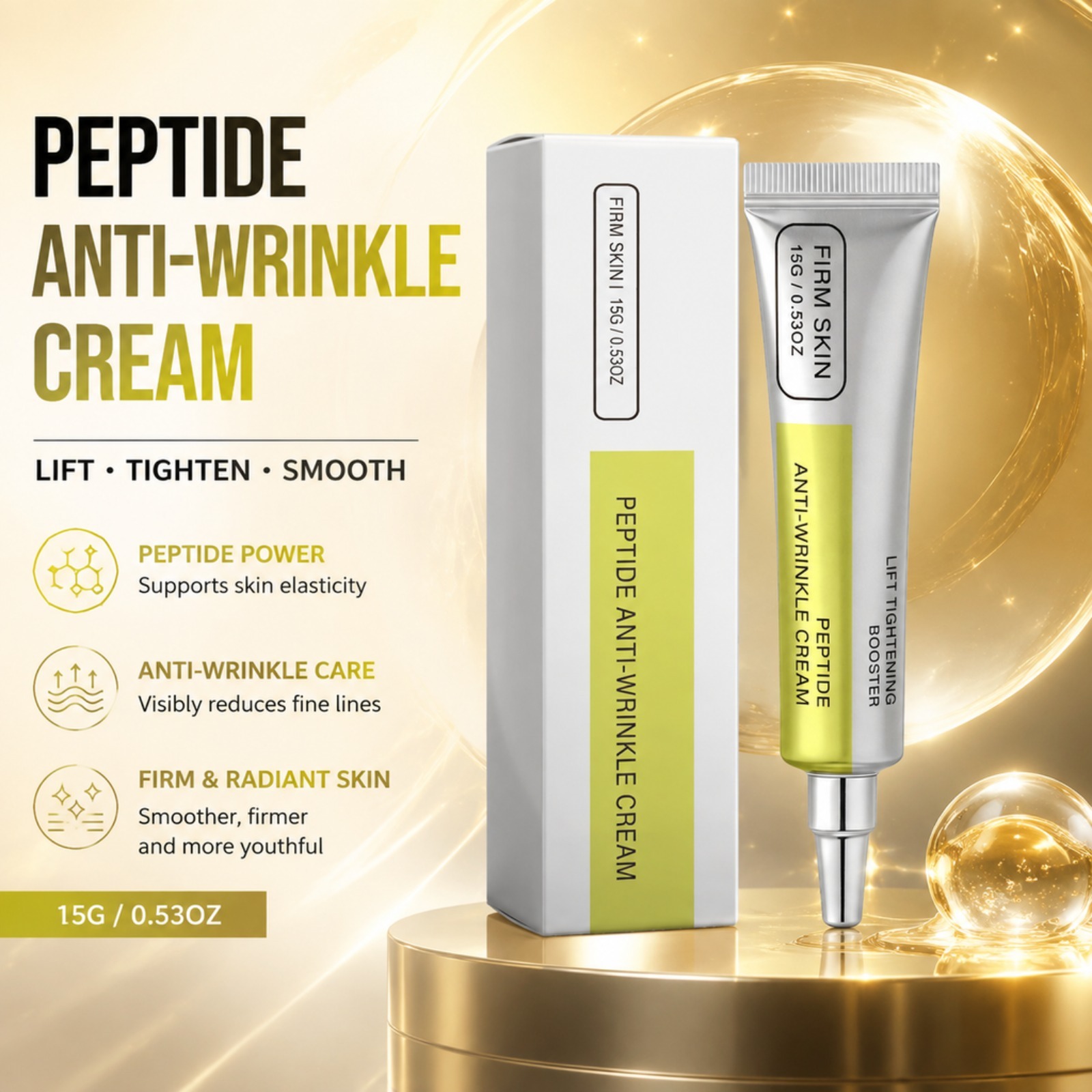 Eye Cream Peptide - Crema Viso al Peptide e Retinolo,