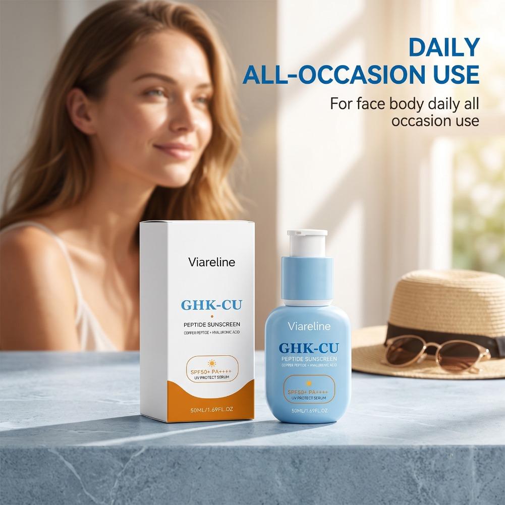 Crema Solare al Peptide GHK-Cu - Spf 50 Sunscreen recensione e prezzo