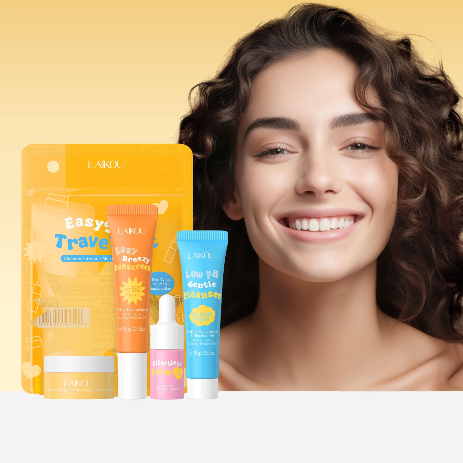 4PCS Laikou Ceramide Tuta da v - Spf 50 Sunscreen recensione e prezzo