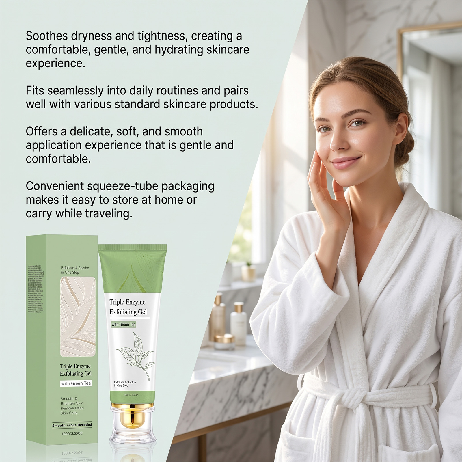 Gel Esfoliante al Tè Verde per - Peptide Neck Cream recensione e prezzo