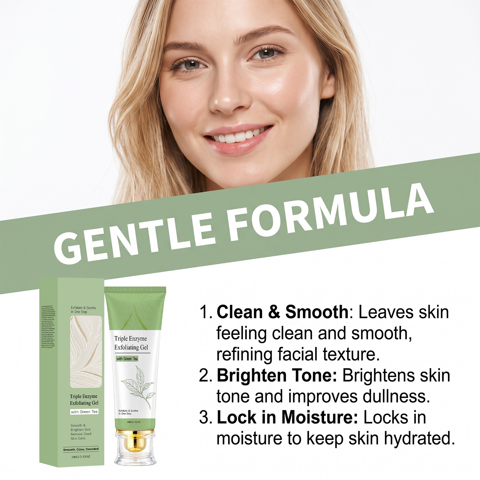 Gel Esfoliante al Tè Verde per - Peptide Neck Cream recensione e prezzo